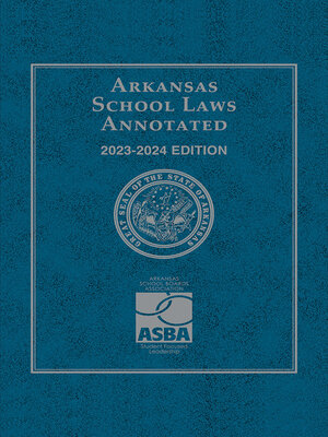 cover image of Arkansas School Laws Annotated